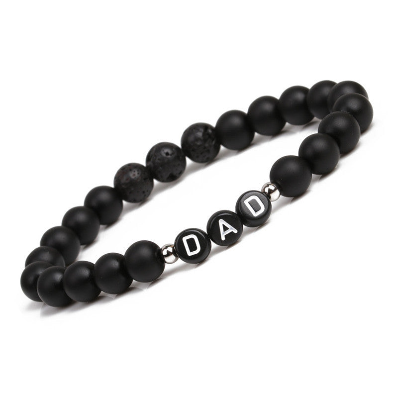 Pulsera de cuentas de Alfabeto Día del Día del Padre al por mayor